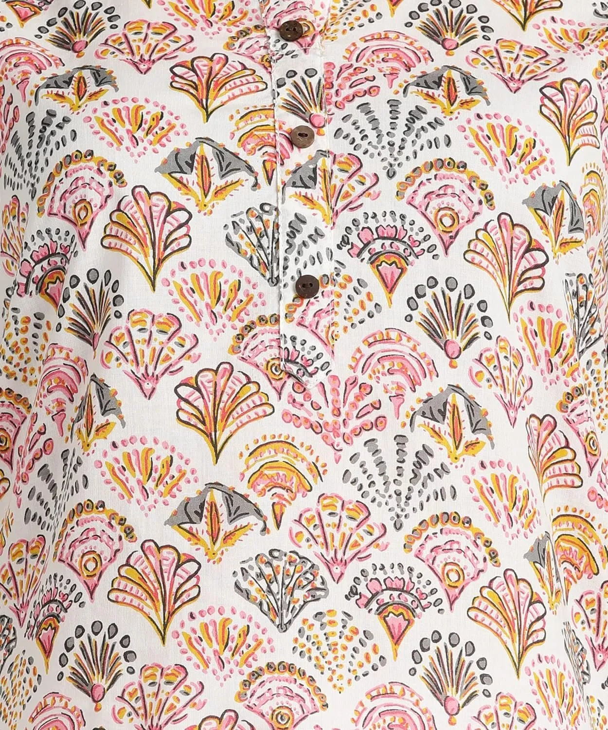 Hand Block Printed Cotton Short Kurti for Women