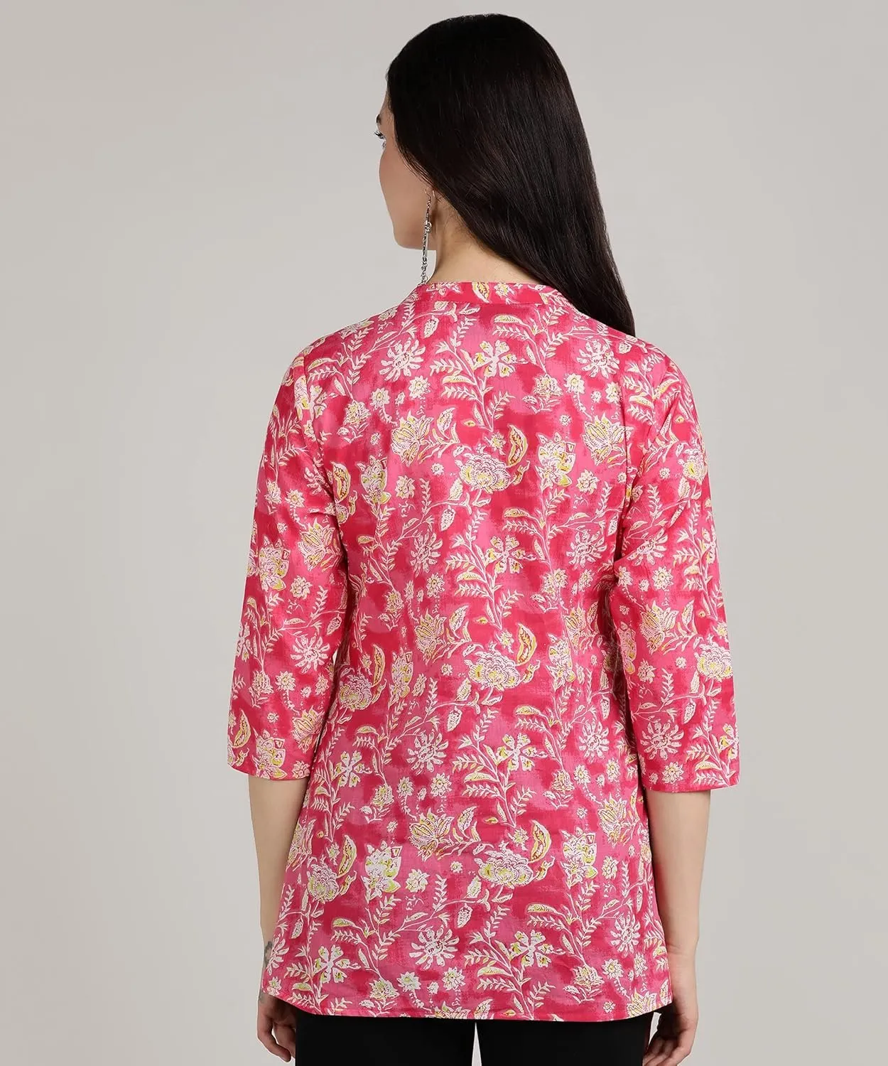 Handmade Cotton Hand Block Printed Short Kurti for Women
