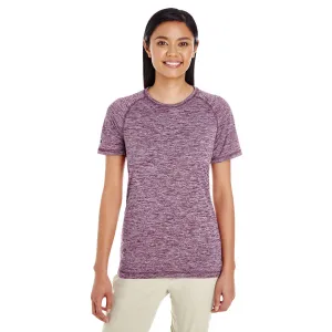 Holloway Women's Maroon Heather Electrify 2.0 Short-Sleeve