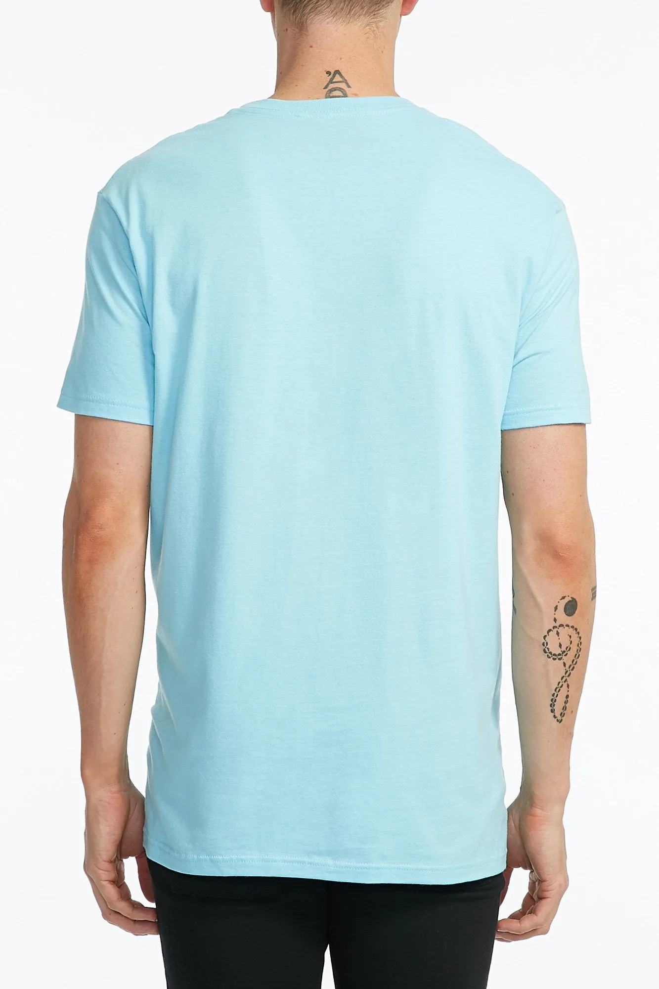 Hurley Guys Blue Tropical Split Frame Tee