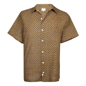 Jupiter Tan Men's Short Sleeved Shirt Natural Dyes