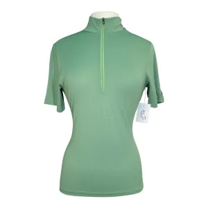 Kerrits 'Aire Ice Fil' Shirt in Green/Blue - Women's Small