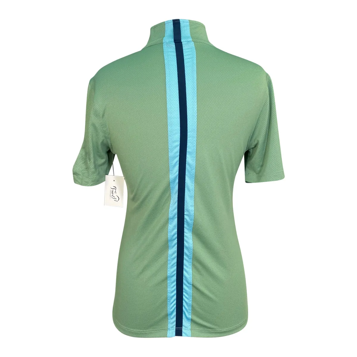 Kerrits 'Aire Ice Fil' Shirt in Green/Blue - Women's Small
