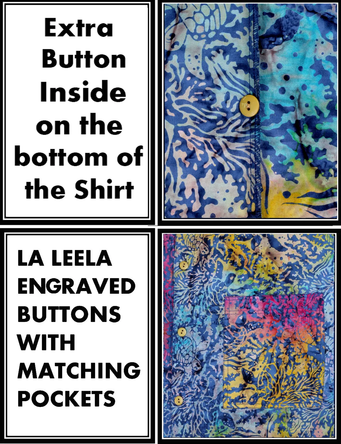 LA LEELA Men's Wear Summer Everyday Essentials Holiday Casual  Shirt 100% NATURAL COTTON  Hand Printed Blue Hawaiian Aloha shirt R_Blue_Yellow_Pink