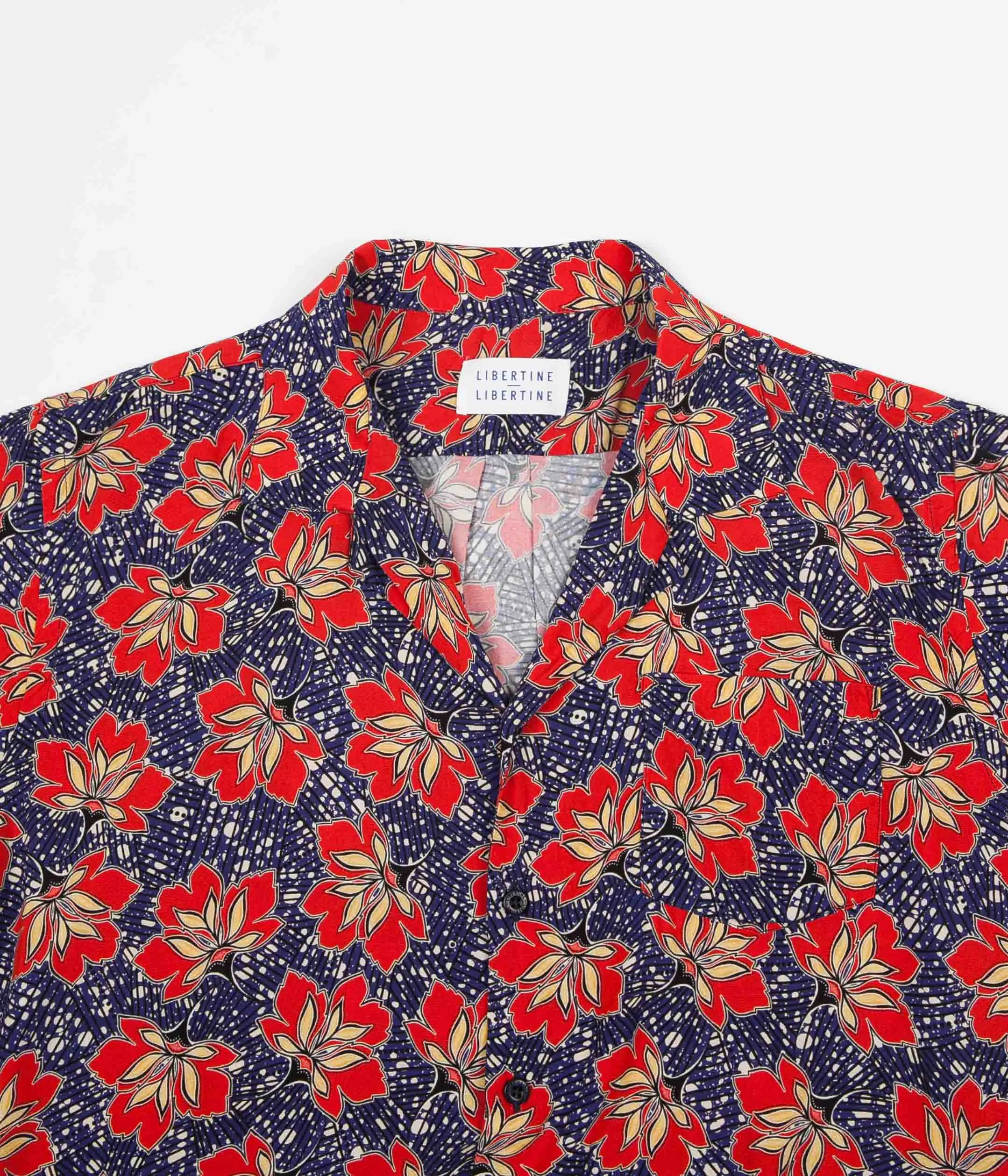 Libertine-Libertine Cave Short Sleeve Shirt - Red Lotus