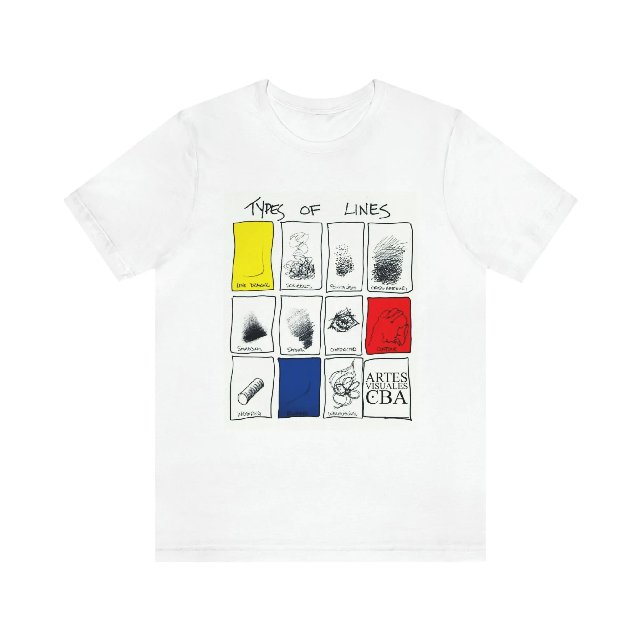 Lines Unisex Jersey Short Sleeve Tee by Insignia