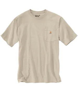 Loose Fit Heavyweight Short-Sleeve Pocket T-Shirt - Oatmilk