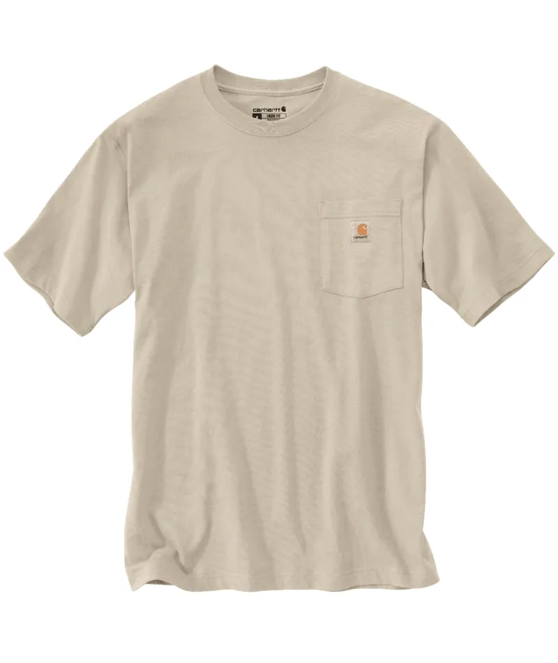 Loose Fit Heavyweight Short-Sleeve Pocket T-Shirt - Oatmilk
