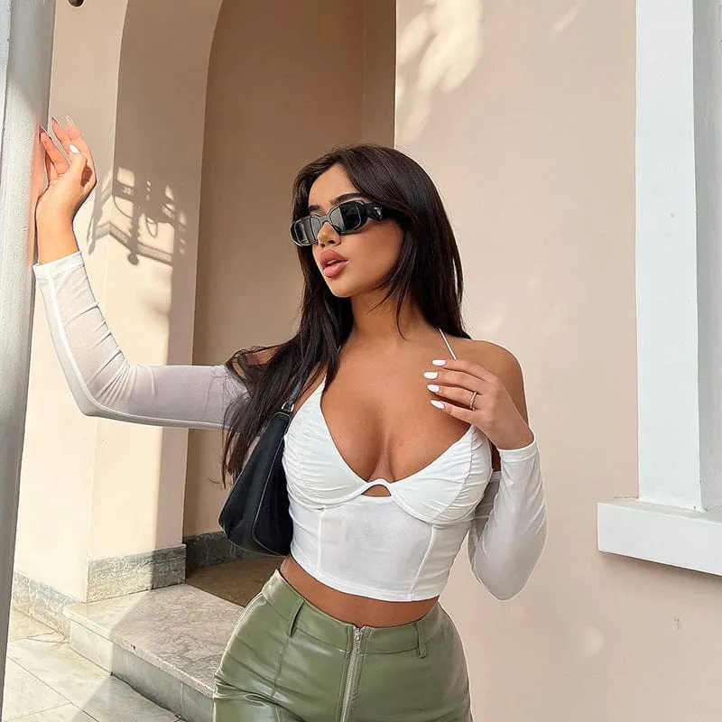 Luscious See Through Halter Top
