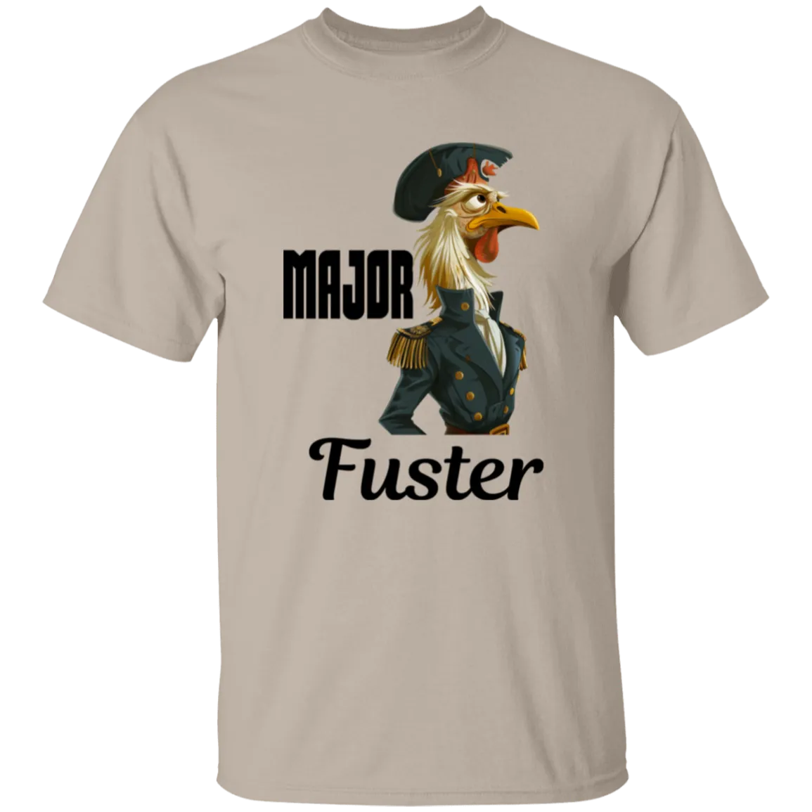 'Major Fuster' Design - Heavyweight 100% USA Cotton T-Shirt