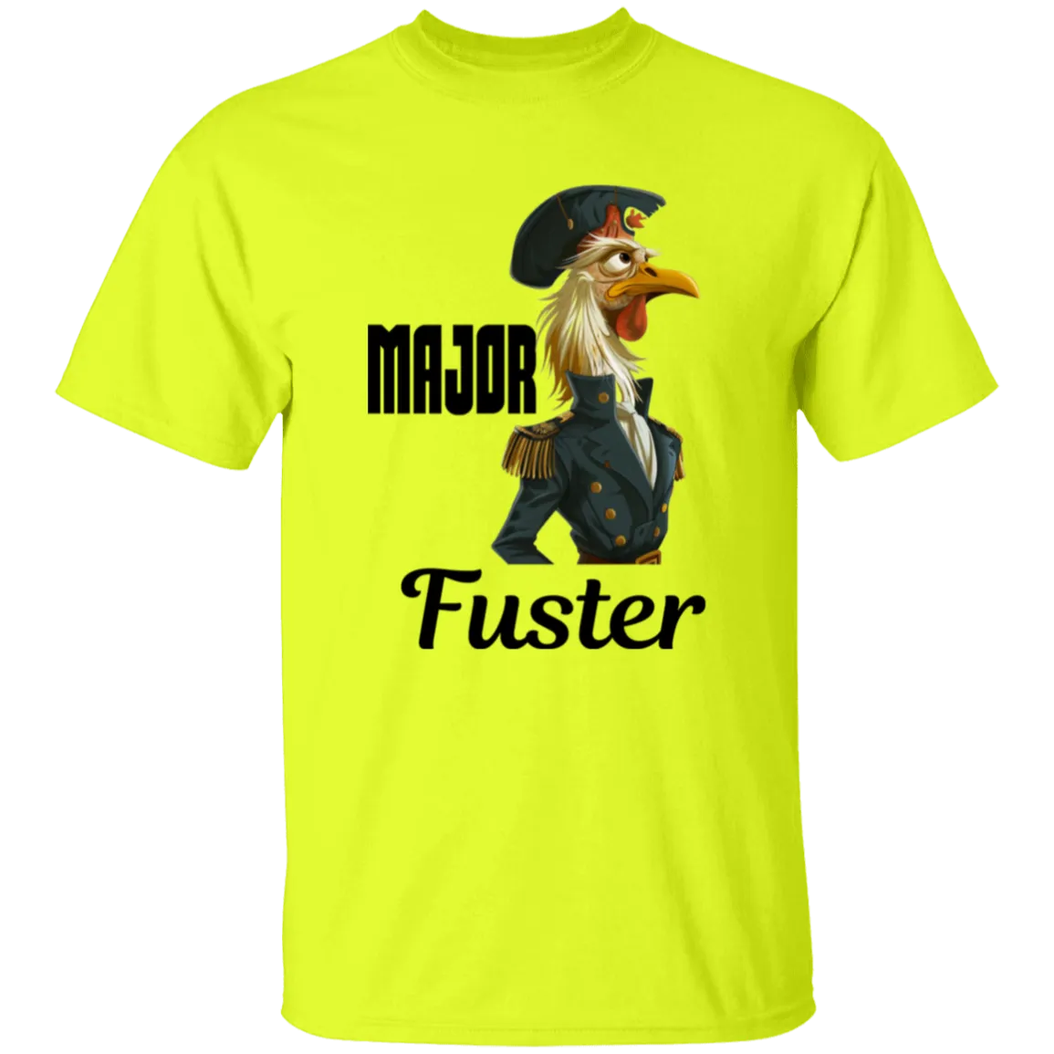 'Major Fuster' Design - Heavyweight 100% USA Cotton T-Shirt