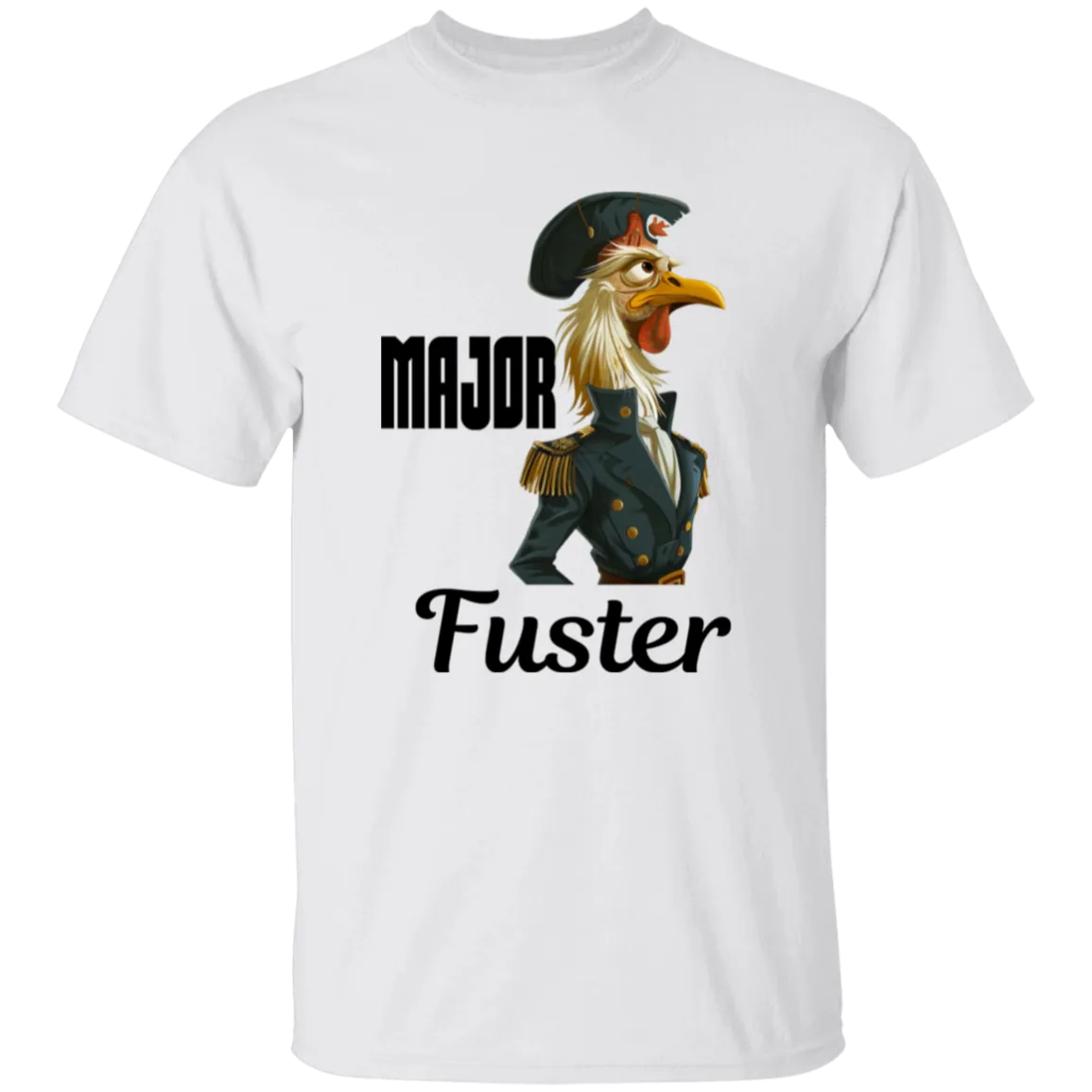 'Major Fuster' Design - Heavyweight 100% USA Cotton T-Shirt