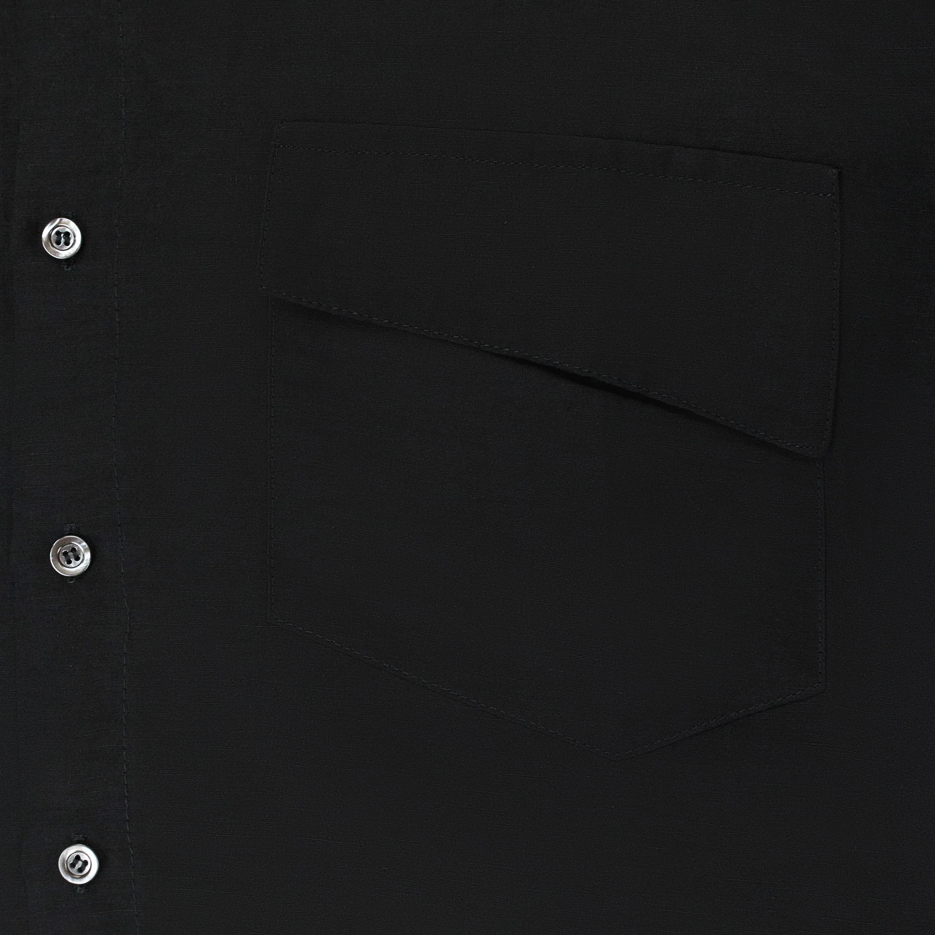 MALTA BLACK BUTTON-UP SHIRT