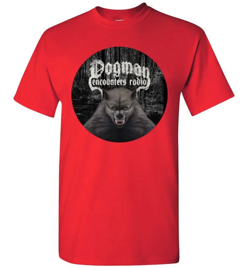 Men's Dogman Encounters Canis Hominis Collection (round design) T-Shirt