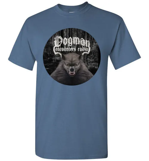Men's Dogman Encounters Canis Hominis Collection (round design) T-Shirt