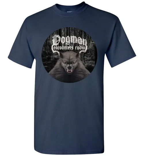 Men's Dogman Encounters Canis Hominis Collection (round design) T-Shirt