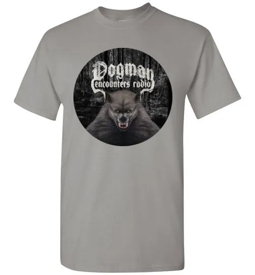 Men's Dogman Encounters Canis Hominis Collection (round design) T-Shirt