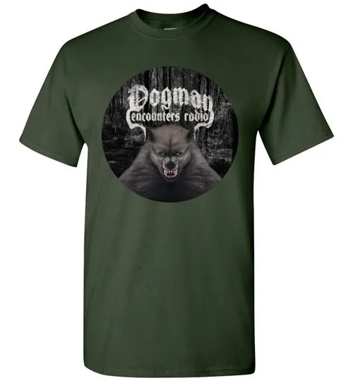 Men's Dogman Encounters Canis Hominis Collection (round design) T-Shirt