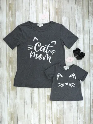 Mom & Me Cat Short Sleeve Shirt