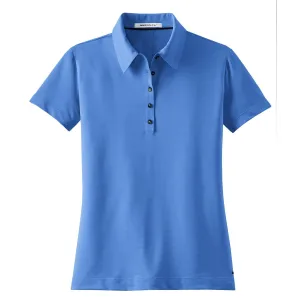 Nike Women's Vibrant Blue Elite Dri-FIT Short Sleeve Ottoman Polo