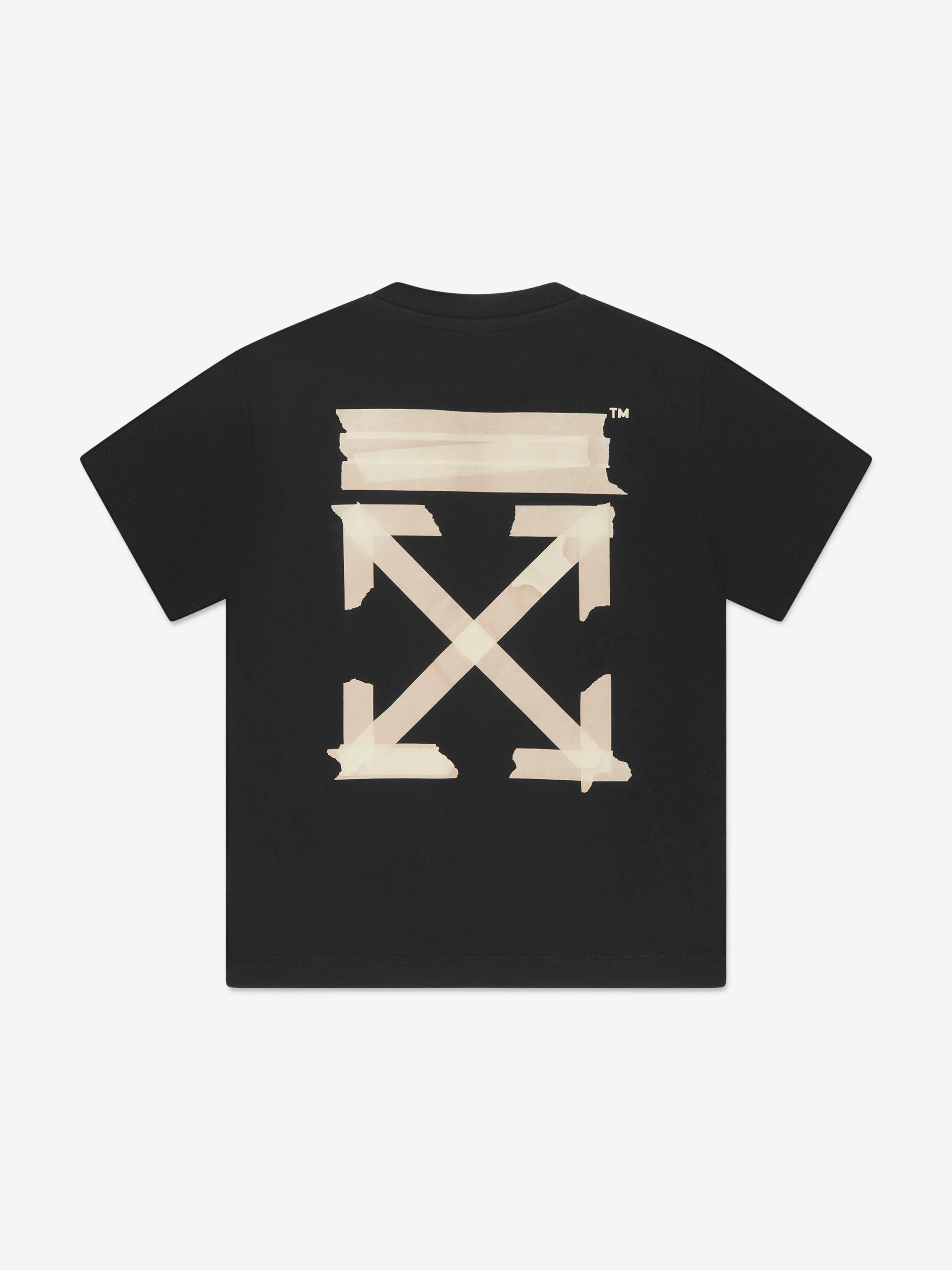 Off-White Boys Paper Tape Arrow T-Shirt in Black