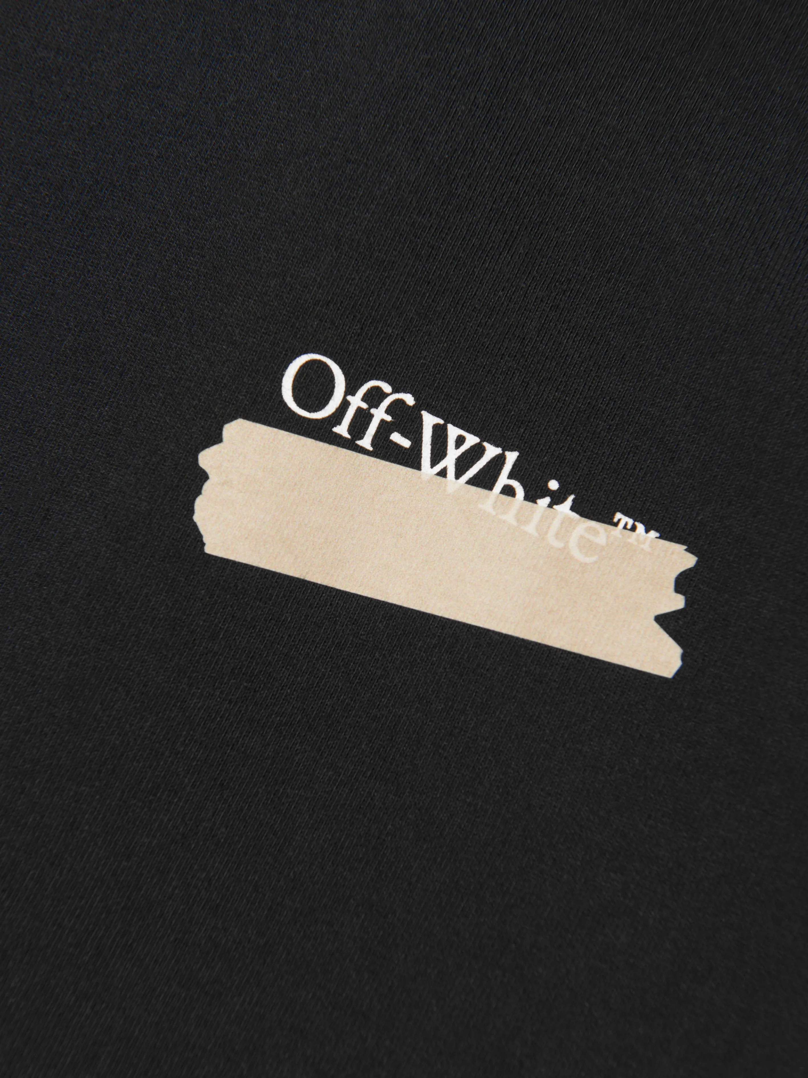 Off-White Boys Paper Tape Arrow T-Shirt in Black