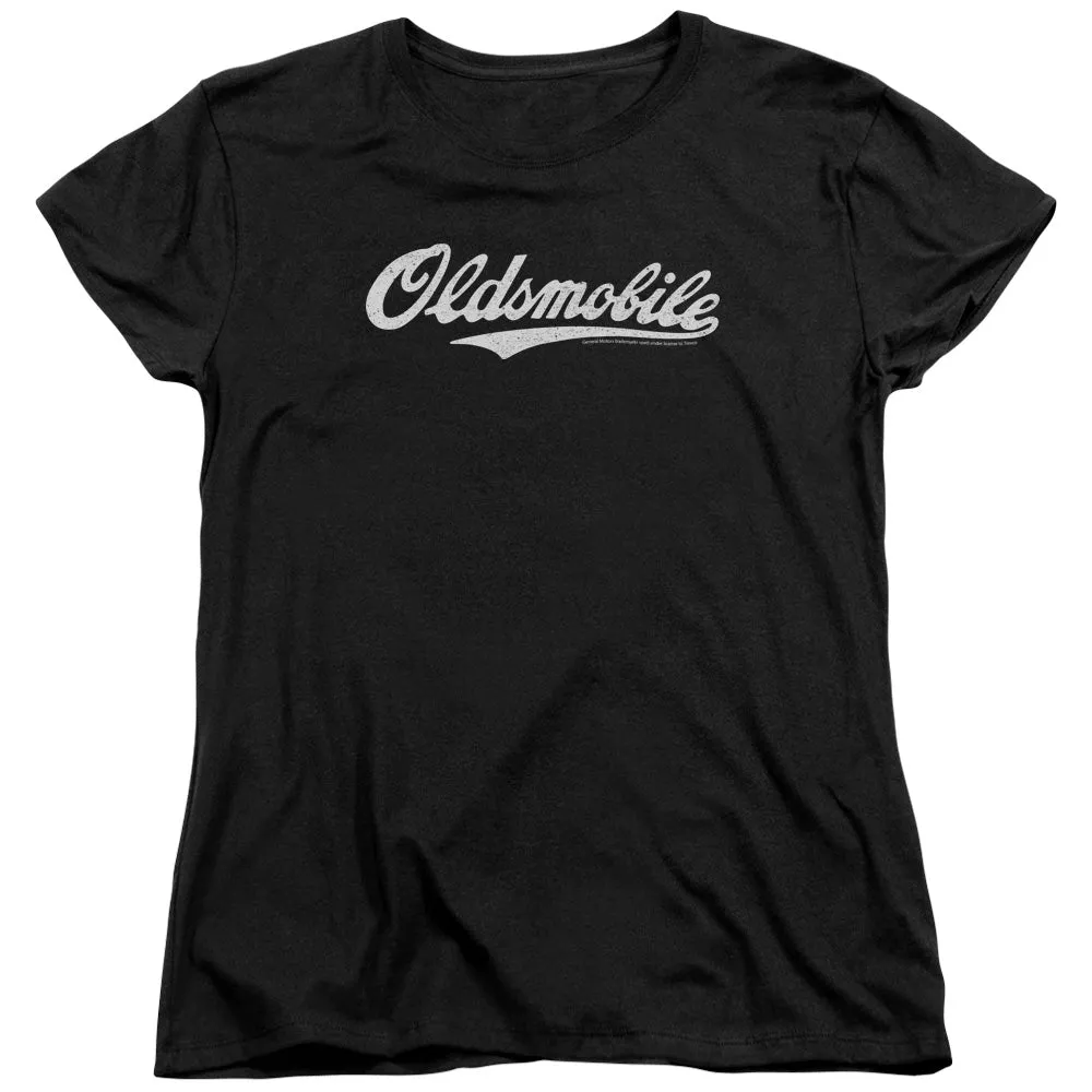 Oldsmobile Cursive Logo Women's Short-Sleeve T-Shirt