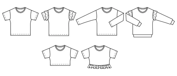 Papercut Patterns, Solar Tee & Sweater KIDS