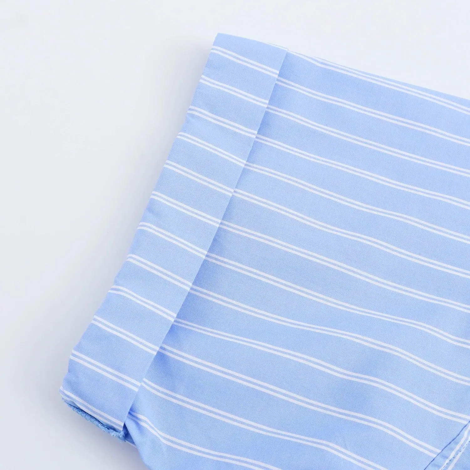 Pocket Poplin Shirt Collared Short Sleeve Front Button Tops
