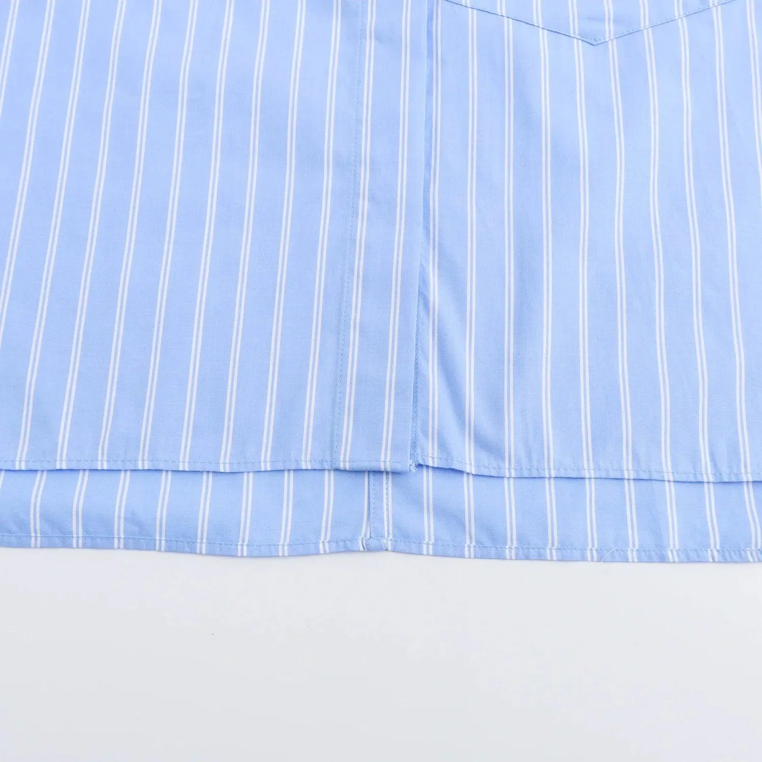 Pocket Poplin Shirt Collared Short Sleeve Front Button Tops
