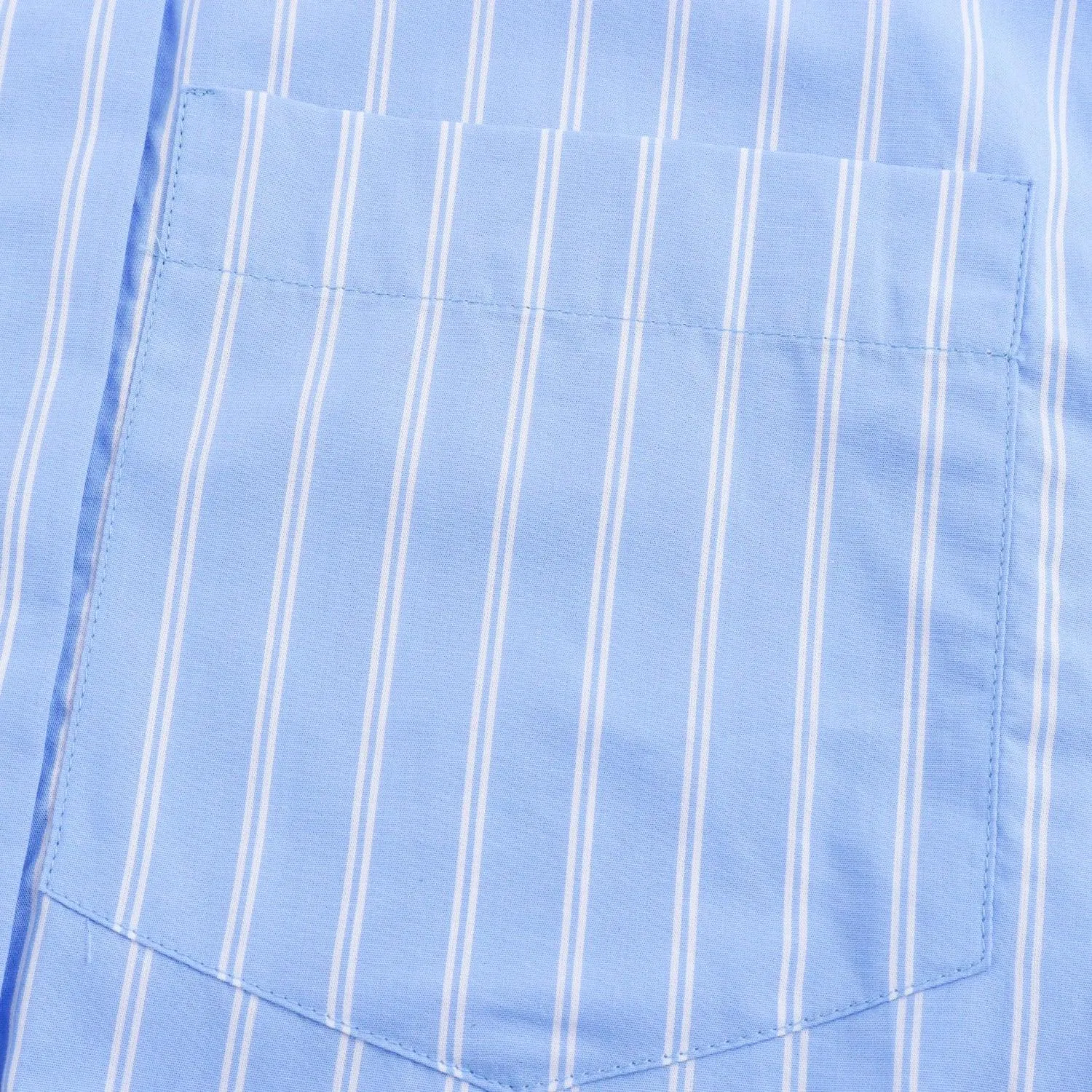 Pocket Poplin Shirt Collared Short Sleeve Front Button Tops