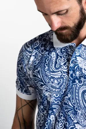 Polo Shirt - Ocean Paisley