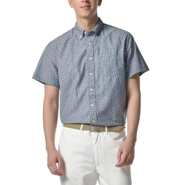Portsmouth Printed Chambray Short Sleeve Shirt