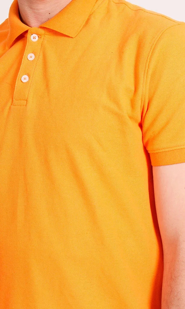 R204667 -Pique Polo Shirt - Bright Orange