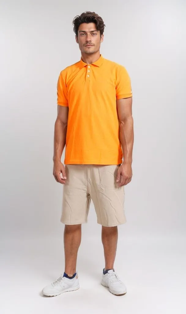 R204667 -Pique Polo Shirt - Bright Orange