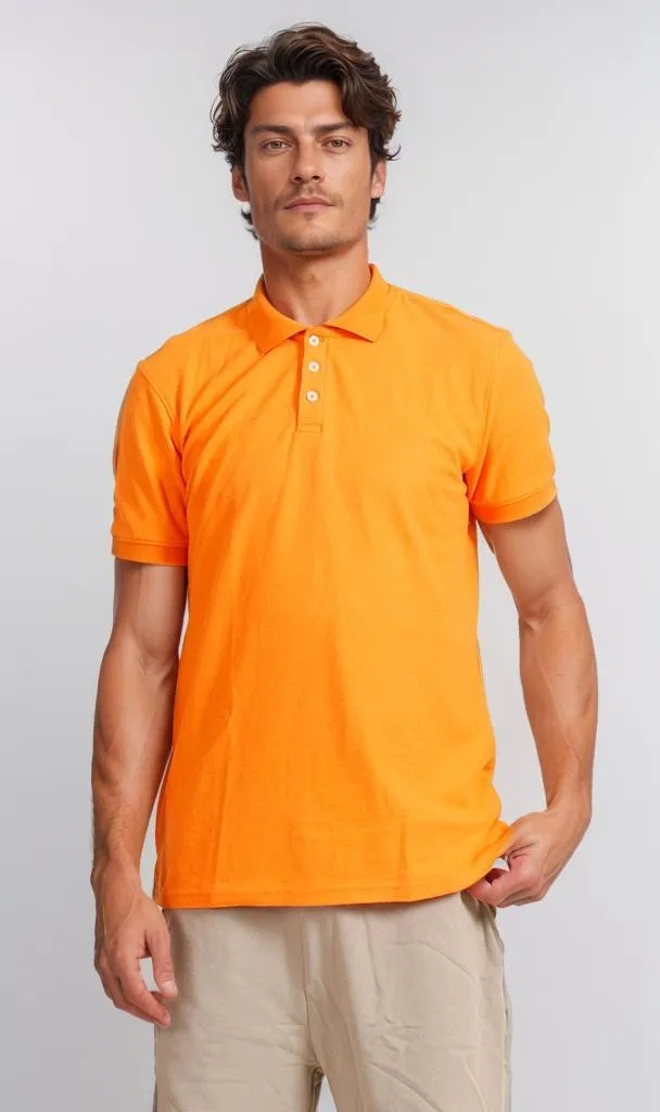 R204667 -Pique Polo Shirt - Bright Orange