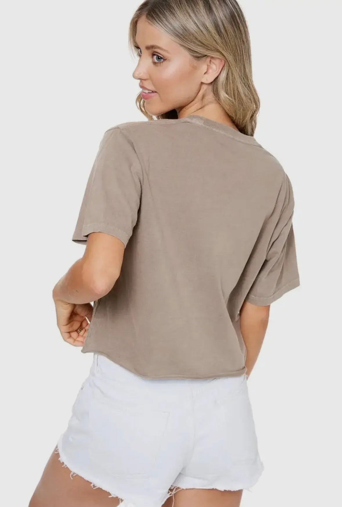 Roam Free Vintage Desert Graphic Crop Tee