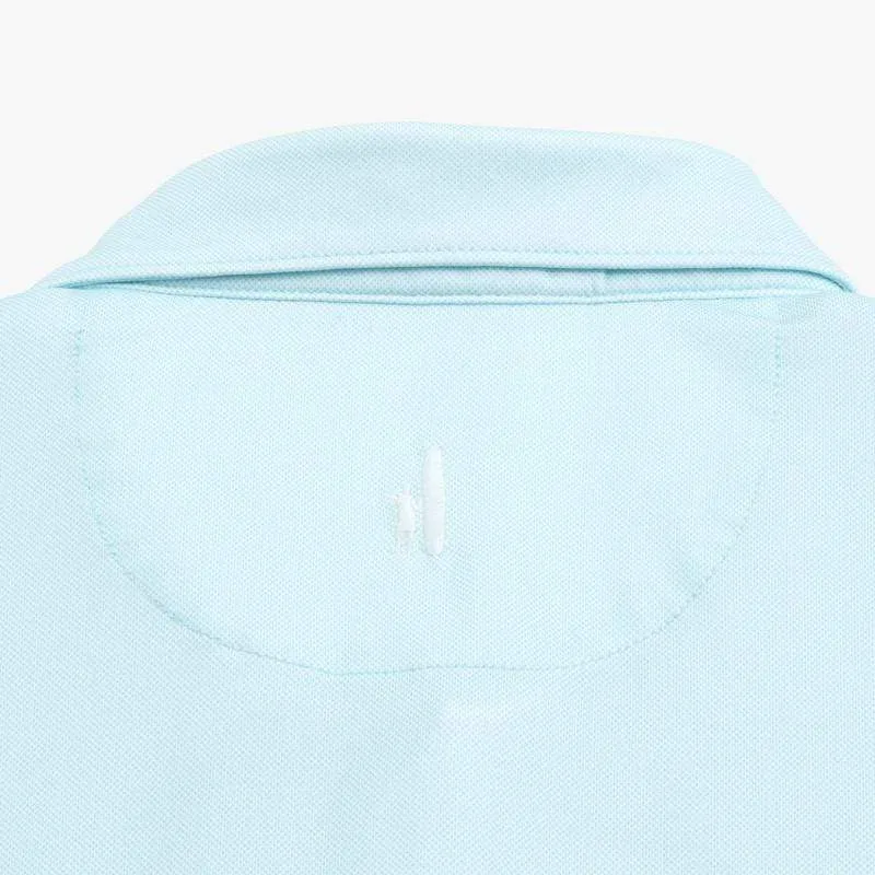 Robben Printed Performance Polo- Gulf Blue
