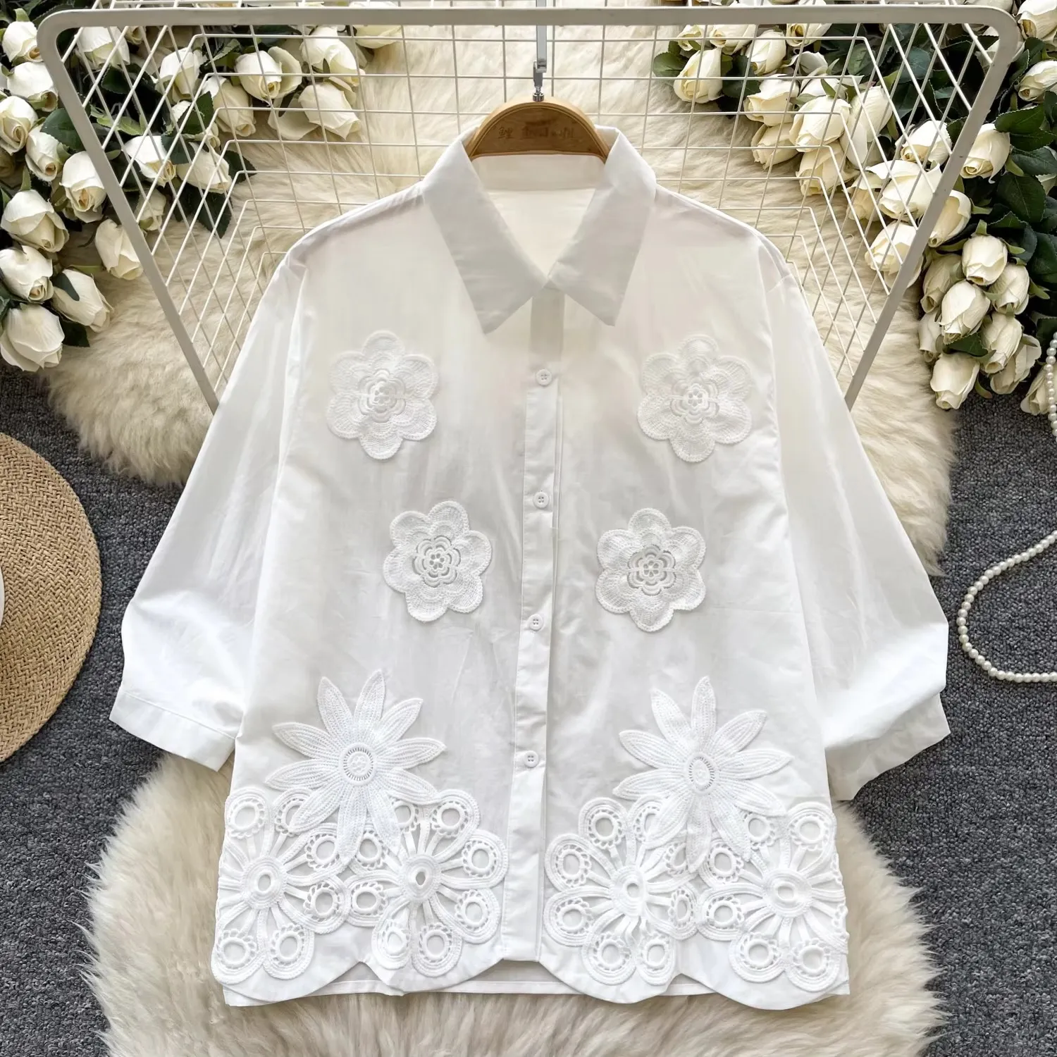 Rosa Premium Embroidered Shirt