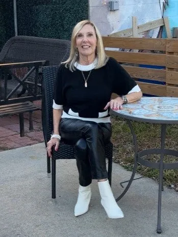 Short Sleeve Knit Sweater