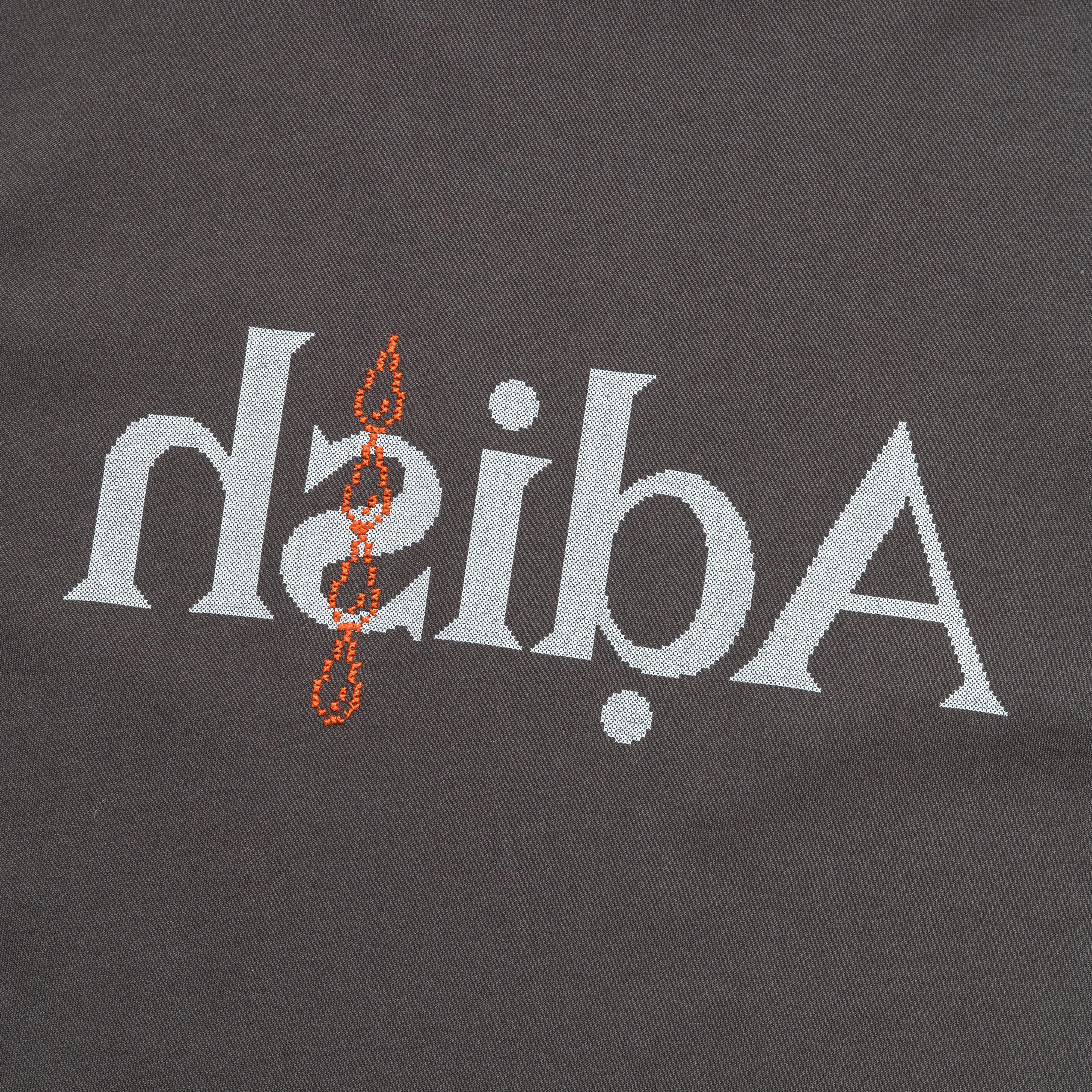Short Sleeve Qatarat Logo T-Shirt - Dark Grey