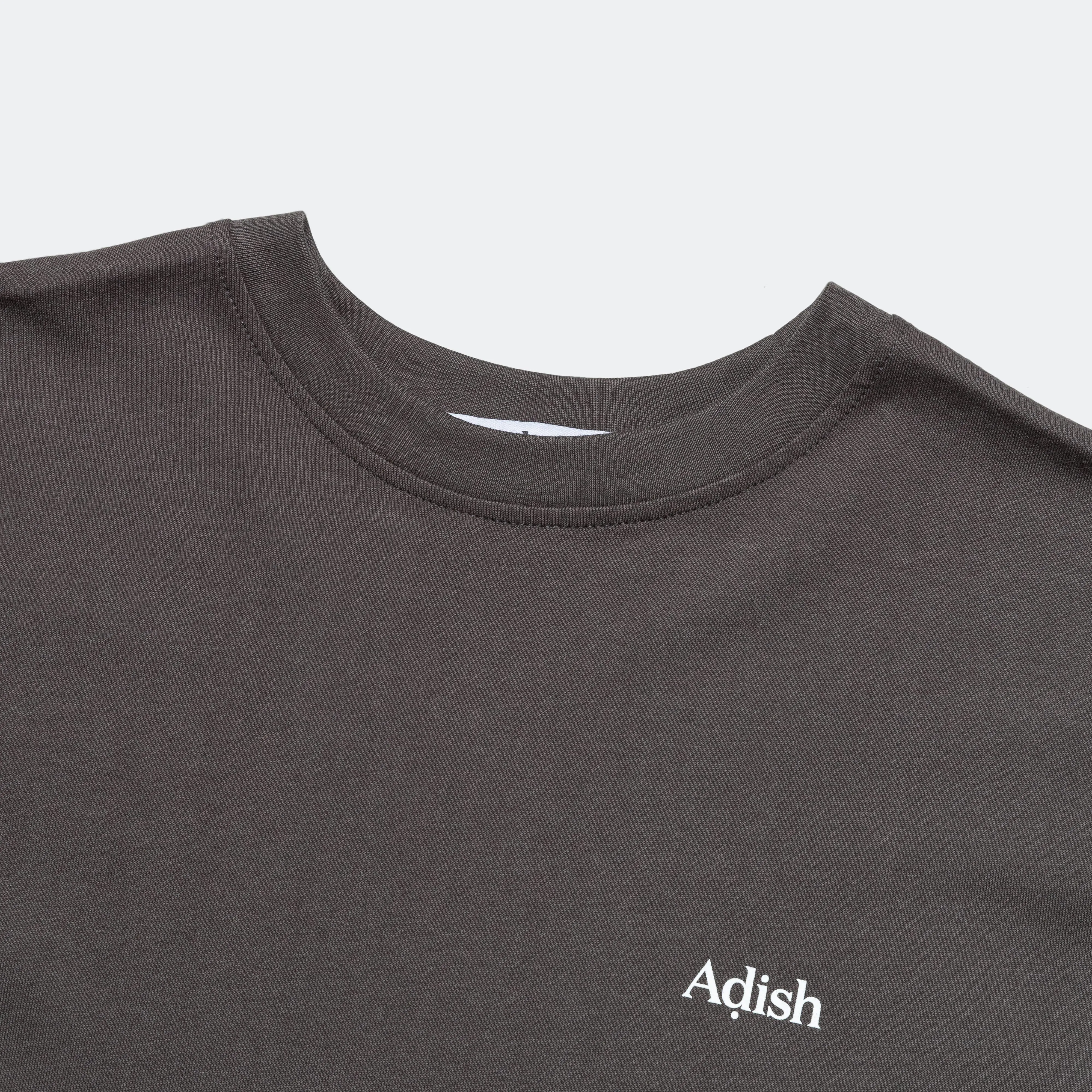 Short Sleeve Qatarat Logo T-Shirt - Dark Grey