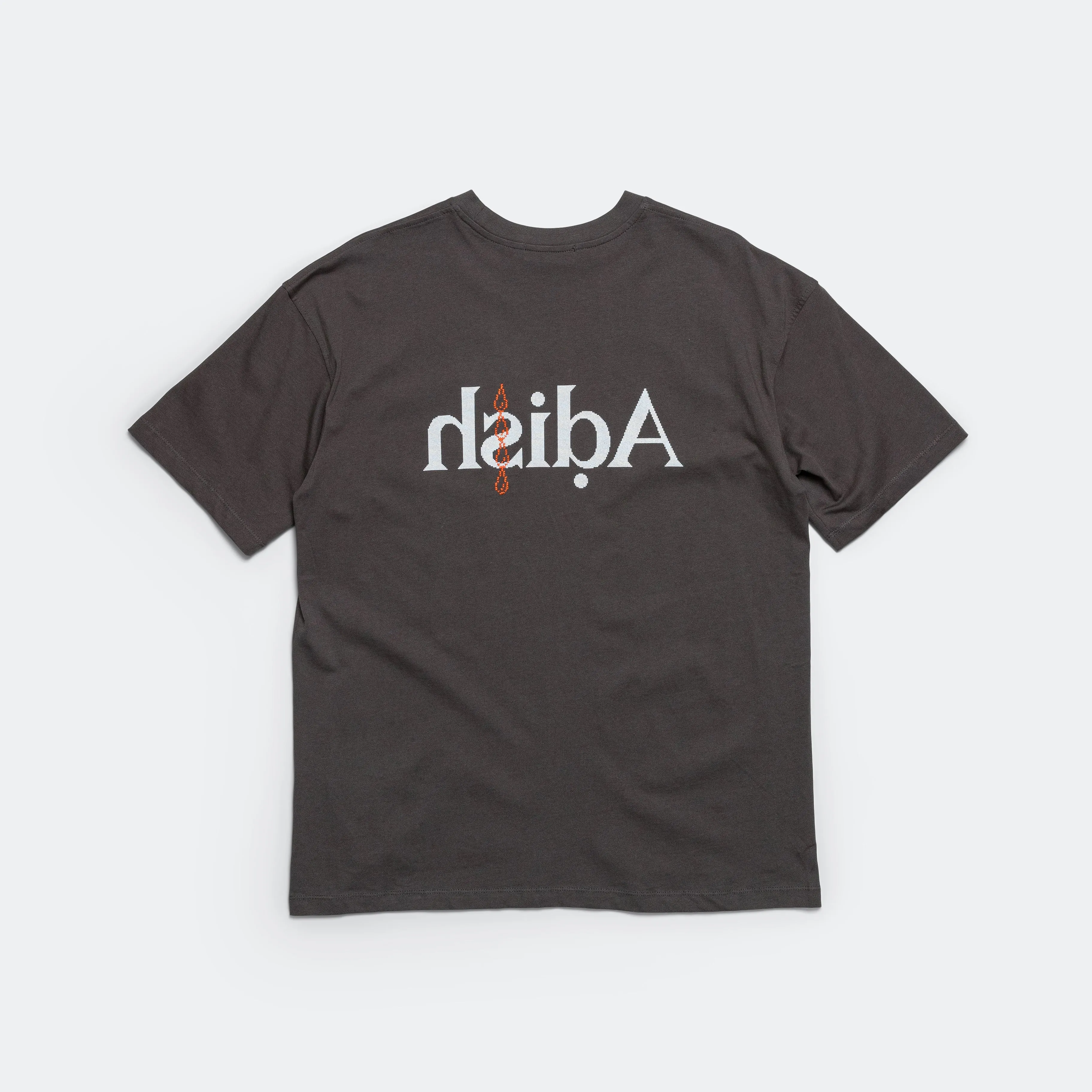 Short Sleeve Qatarat Logo T-Shirt - Dark Grey