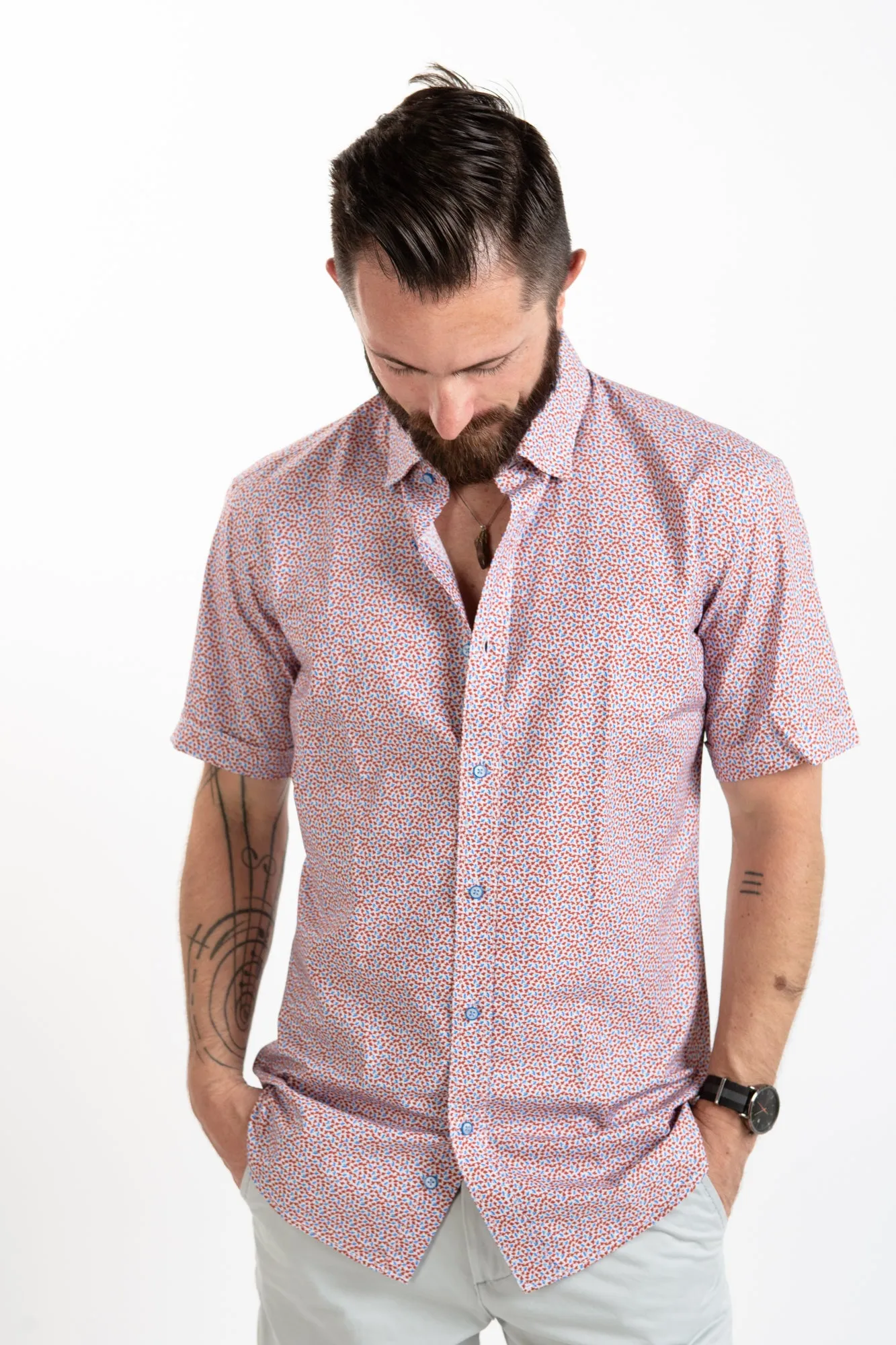Short Sleeve Shirt - Rojo