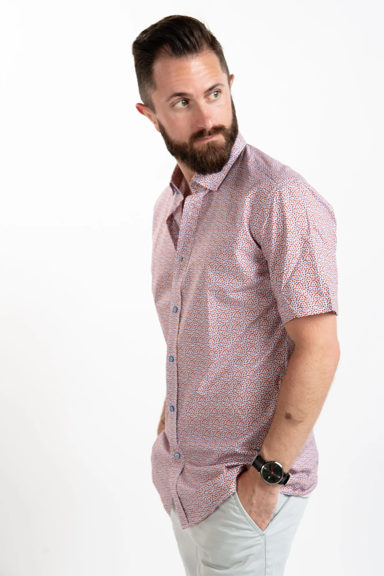 Short Sleeve Shirt - Rojo