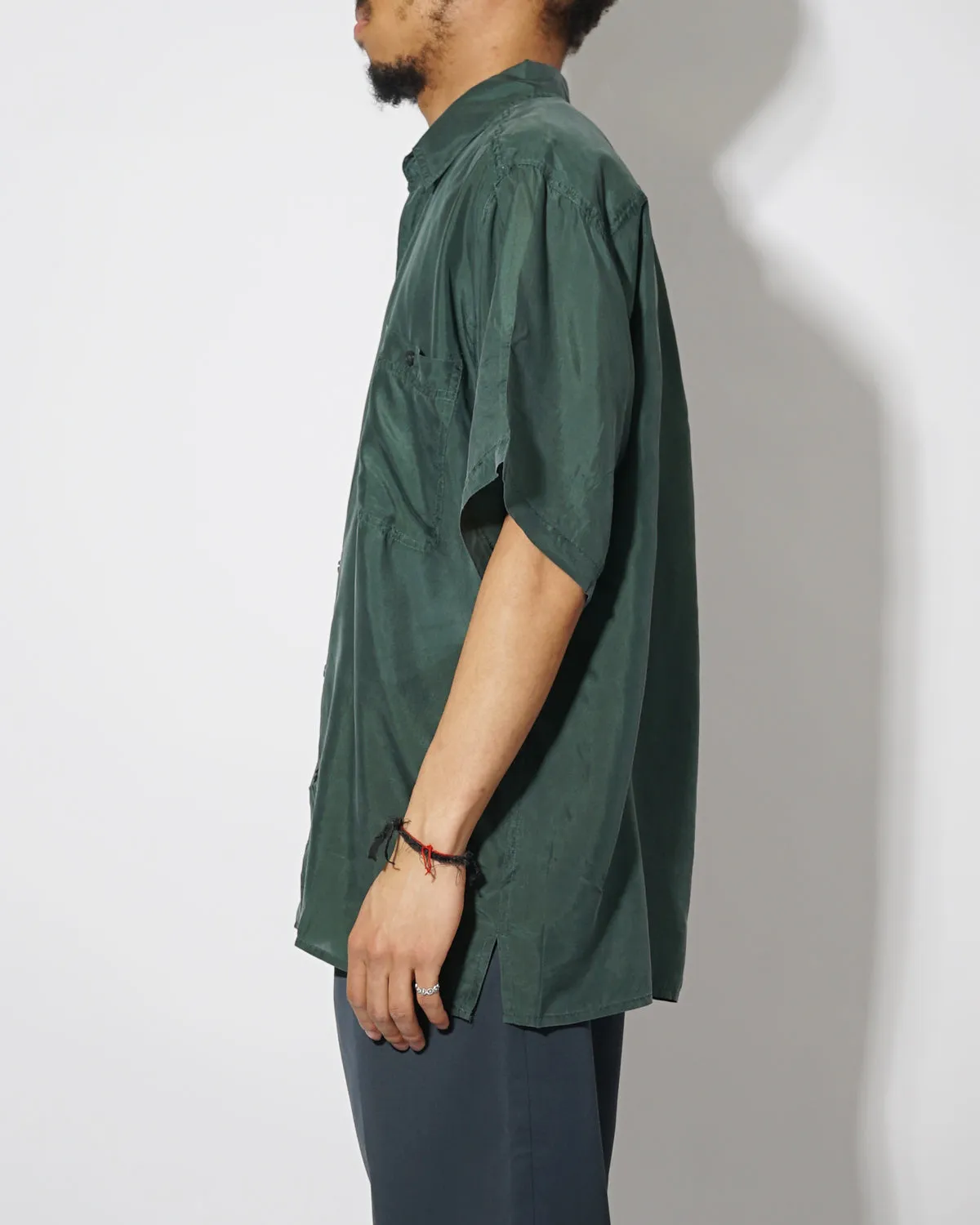 Silk Shirts Short Sleeve Vivid