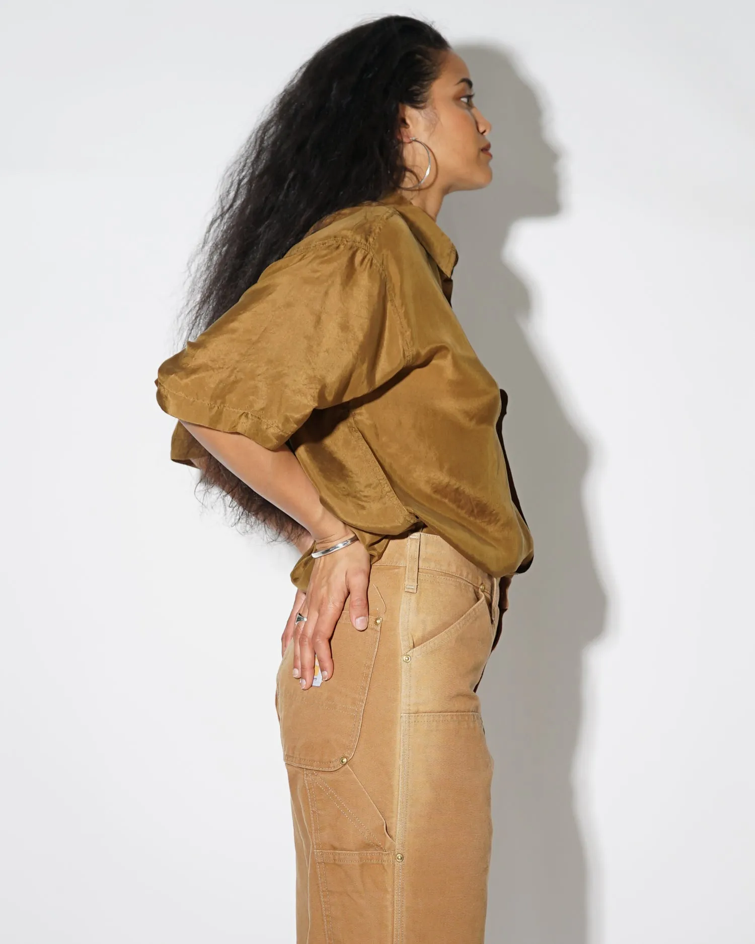 Silk Shirts Short Sleeve Vivid