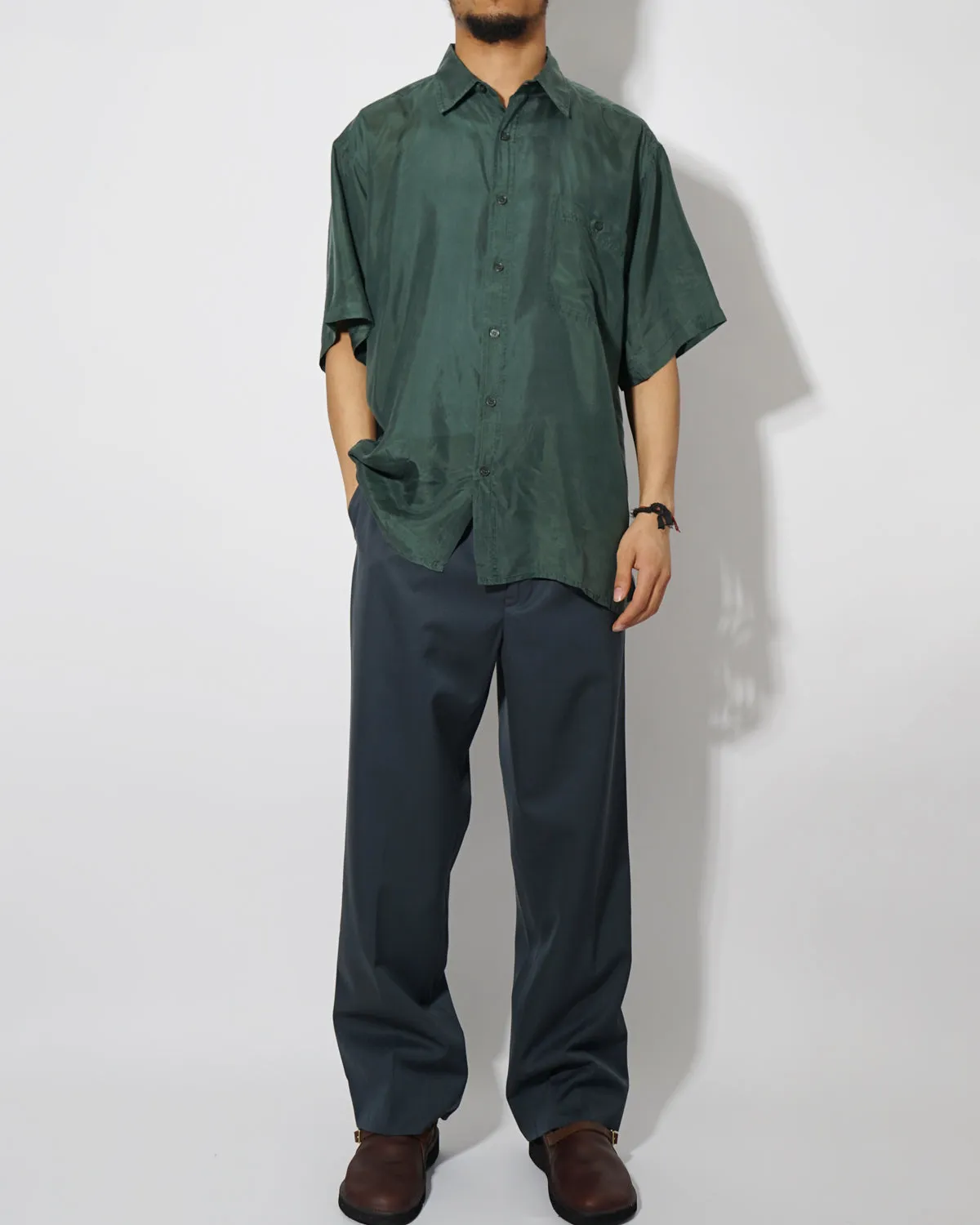 Silk Shirts Short Sleeve Vivid
