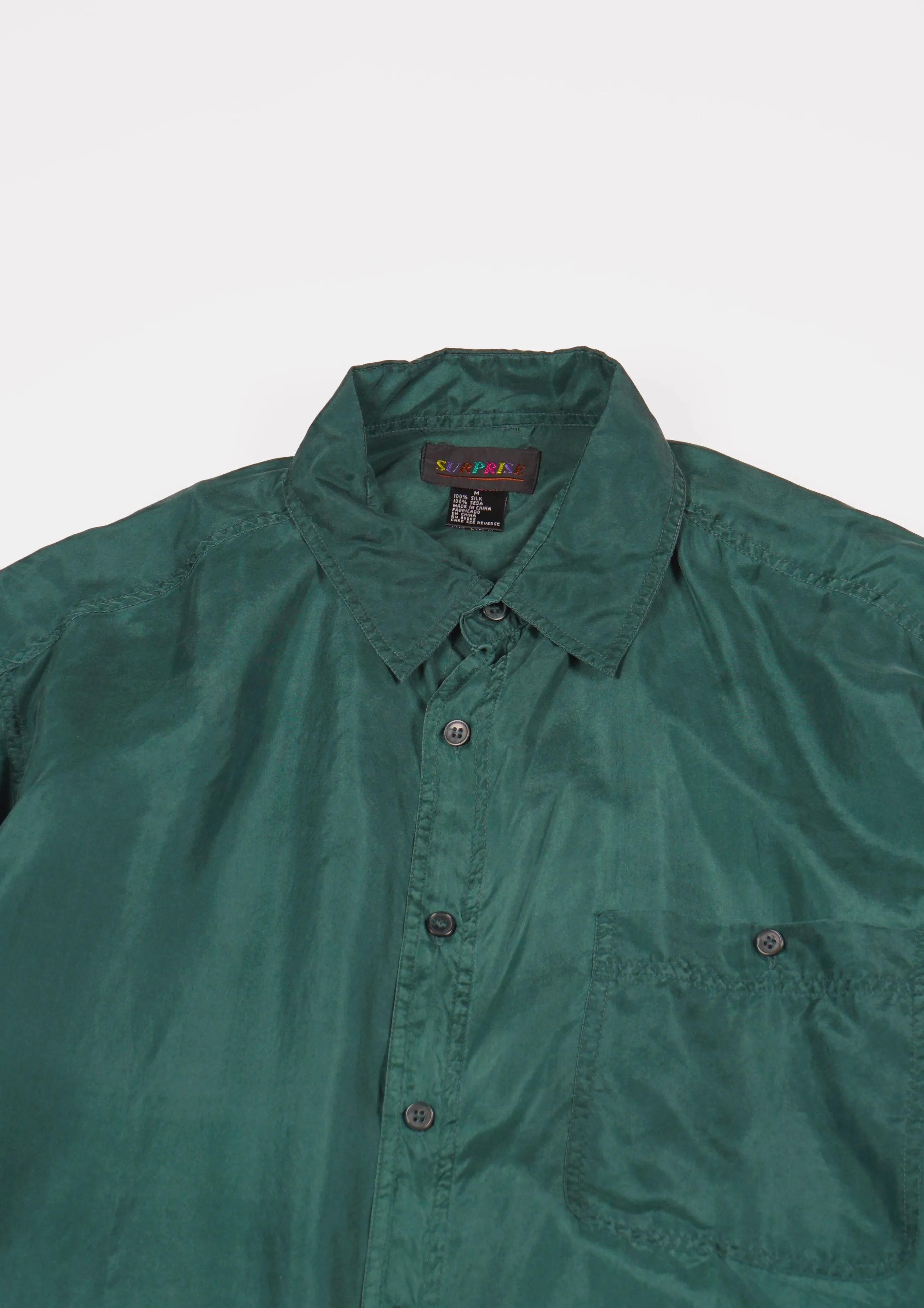 Silk Shirts Short Sleeve Vivid