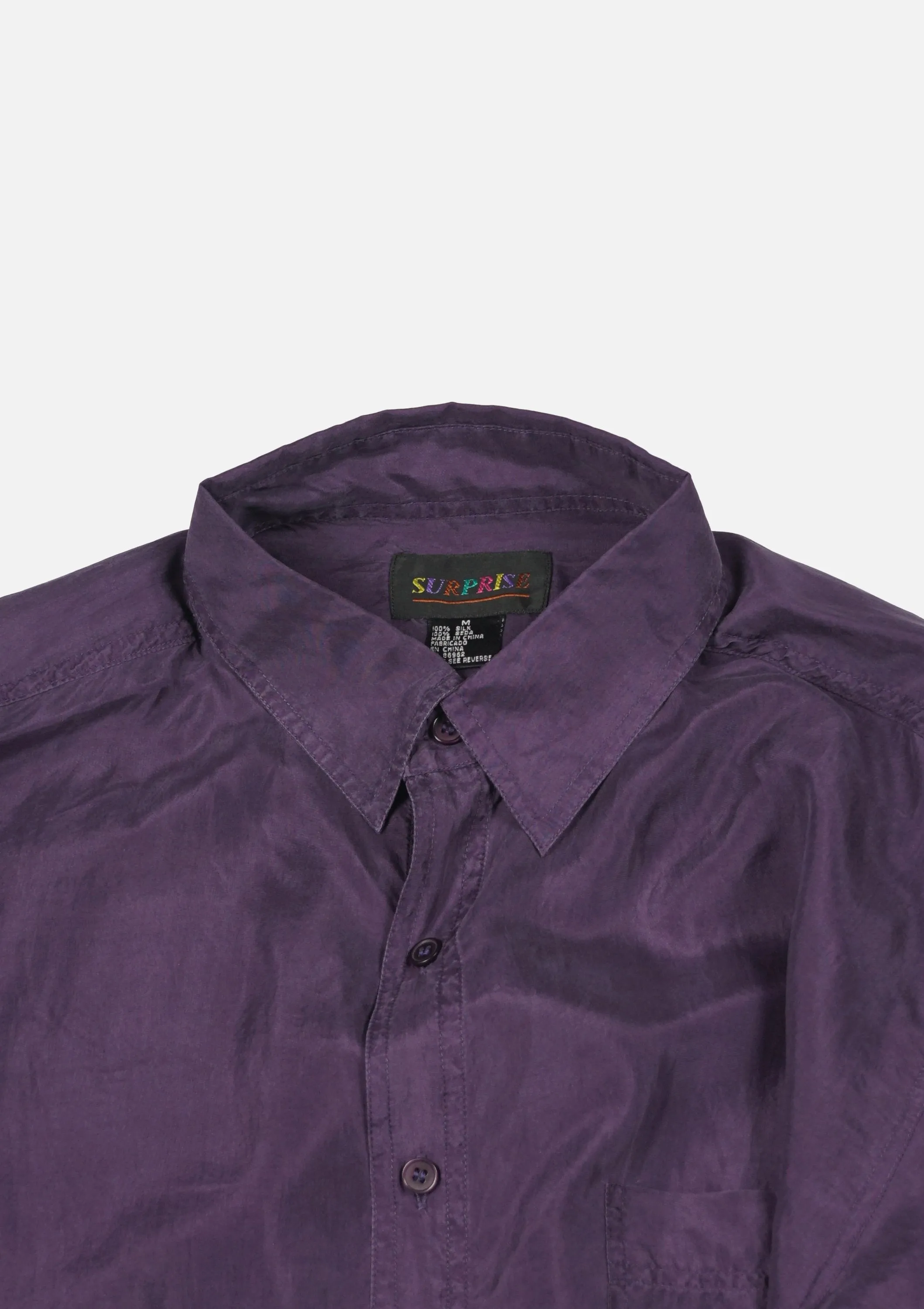 Silk Shirts Short Sleeve Vivid